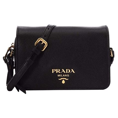 prada vitello phenix handbag medium black|Prada Flap Messenger Bag Vitello Phenix Medium Black 29969270.